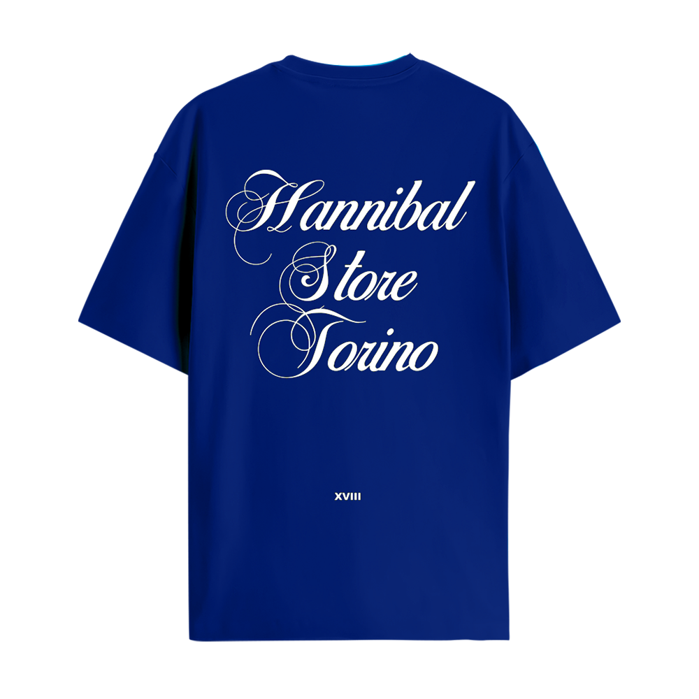 HANNIBAL STORE - SCRIPT T-SHIRT BLUE