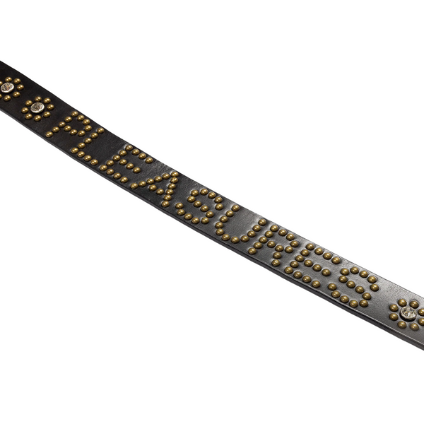 PLEASURES - STUDDED BELT BLACK