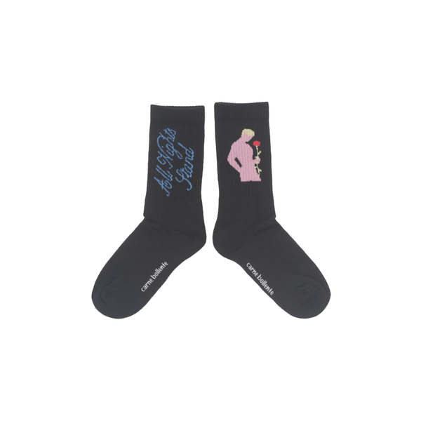 CARNE BOLLENTE - ROMEO IS BACK SOCKS BLACK