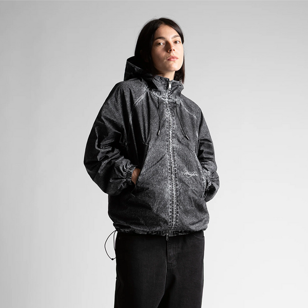 WASTED PARIS -SCRIPT WINDBREAKER FADED BLACK