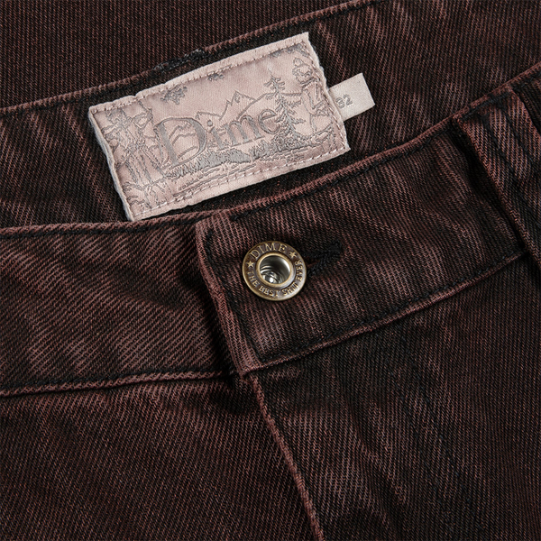 DIME - CLASSIC BAGGY DENIM PANTS SANDBLASTED COPPER