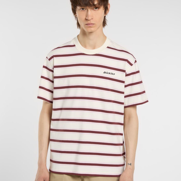 DICKIES - YORK STRIPE T-SHIRT BEIGE