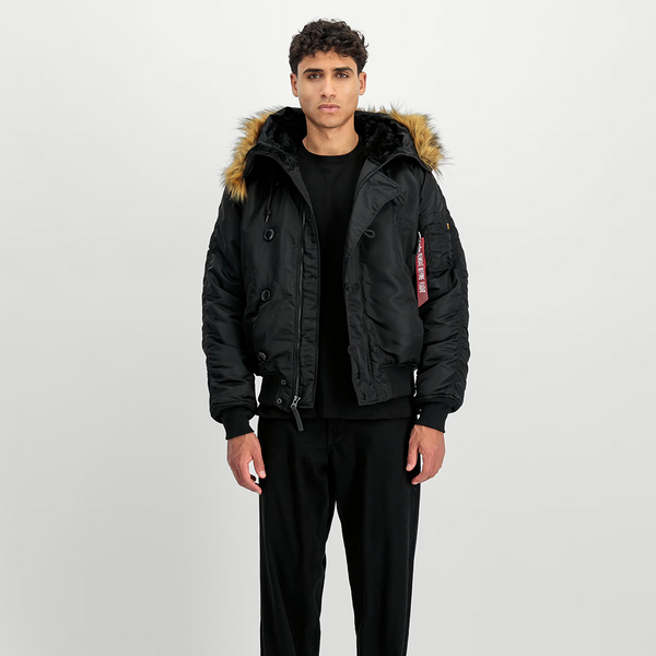 ALPHA INDUSTRIES - N-2B HERITAGE WINTER JACKET BLACK
