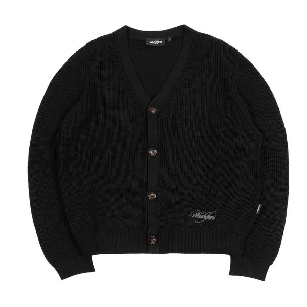 WASTED PARIS - SCRIPT CARDIGAN BLACK