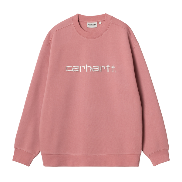 CARHARTT WIP - W' SWEATSHIRT DUSTY ROSE/MOONBEAM