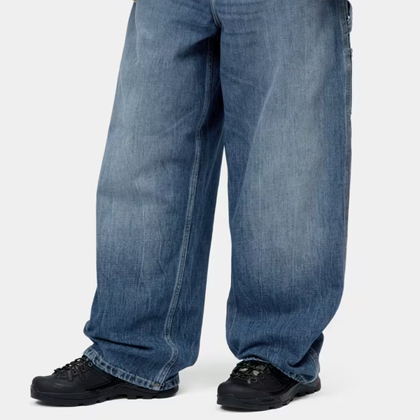 CARHARTT WIP - W' BRANDON SINGLE KNEE PANT BLUE MARBLE USED WASH