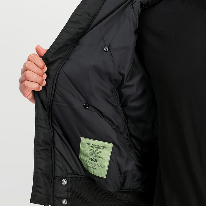 ALPHA INDUSTRIES - N-2B HERITAGE WINTER JACKET BLACK