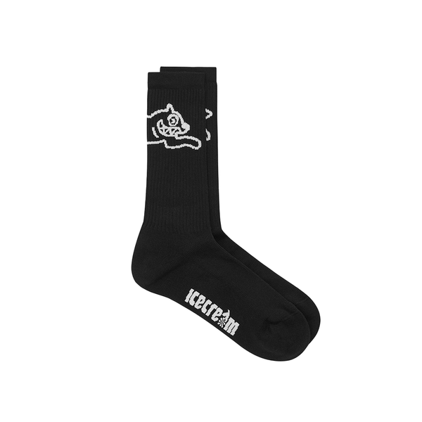 ICECREAM - RUNNING DOG SOCKS BLACK