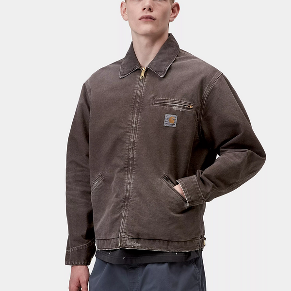 CARHARTT WIP - OG DETROIT JACKET TOBACCO DESTROY WINTER