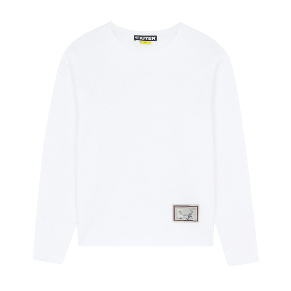 IUTER - TRUE WAFFLE LS TEE WHITE