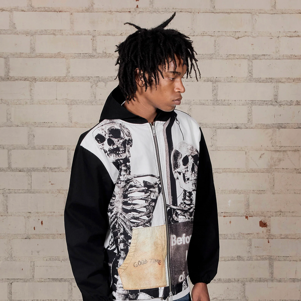PLEASURES - GOOD TIME ZIP PONCHO HOODIE