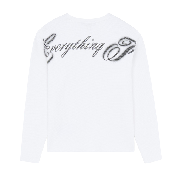 IUTER - TRUE WAFFLE LS TEE WHITE