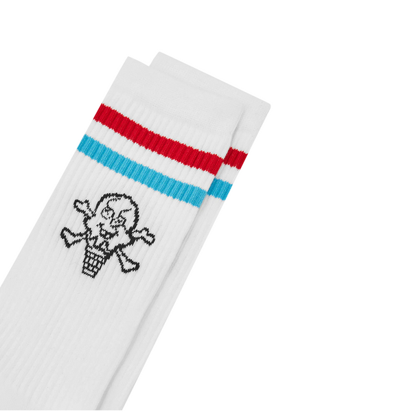 ICECREAM - CONES AND BONES SPORTS SOCKS WHITE