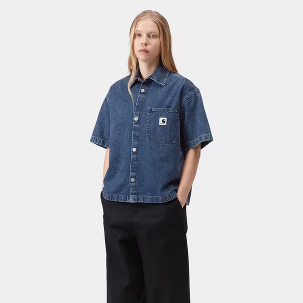 CARHARTT WIP - LOVILIA SHIRT BLUE STONE WASHED