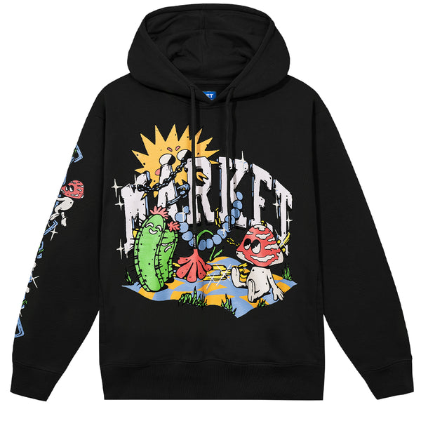 MARKET - FANTASY FARM PULLOVER HOODIE BLACK