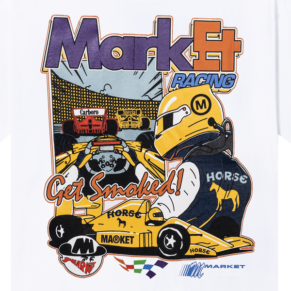 MARKET - EXPRESS RACING T-SHIRT WHITE