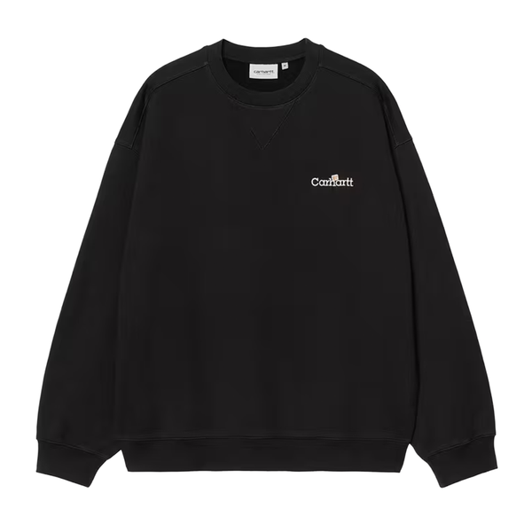 CARHARTT WIP - WIP LABEL SWEAT BLACK
