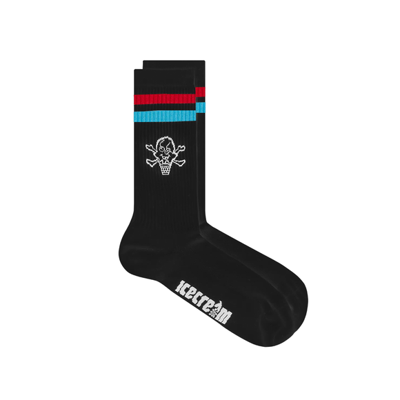 ICECREAM - CONES AND BONES SPORTS SOCKS BLACK