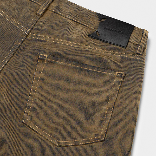 DAILY PAPER - BROWN VELVET SHIELD JEANS