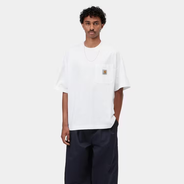 CARHARTT WIP - WORK POCKET T-SHIRT WHITE