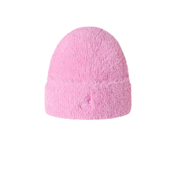 KANGOL - FAUX FUR BEANIE PEONY PINK