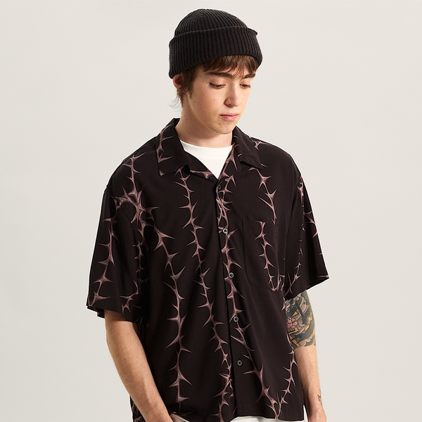 VANS - CAMP VAN DOREN SHIRT BLACK