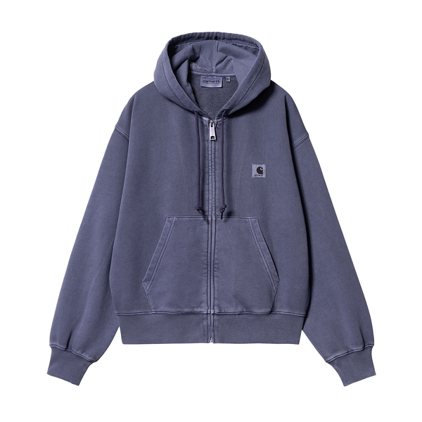 CARHARTT WIP - W' HOODED NELSON JACKET AURA GARMENT DYED