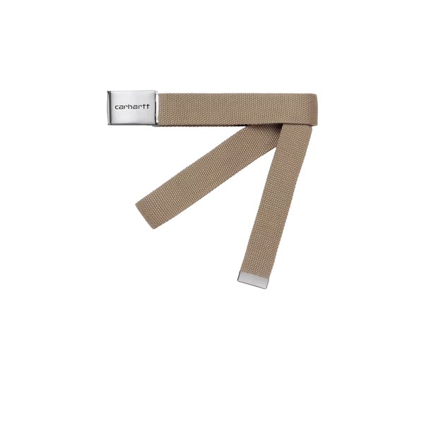 CARHARTT WIP - CLIP BELT CHROME LEATHER