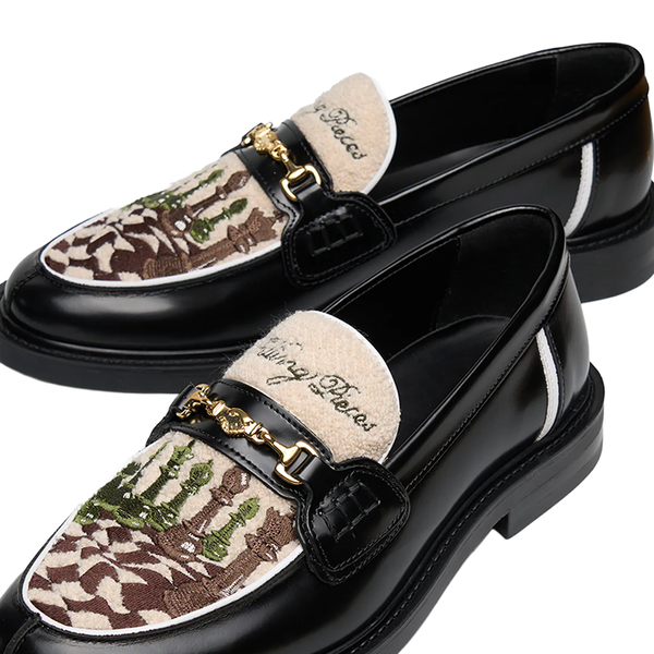 FILLING PIECES - LOAFER CHESS BLACK