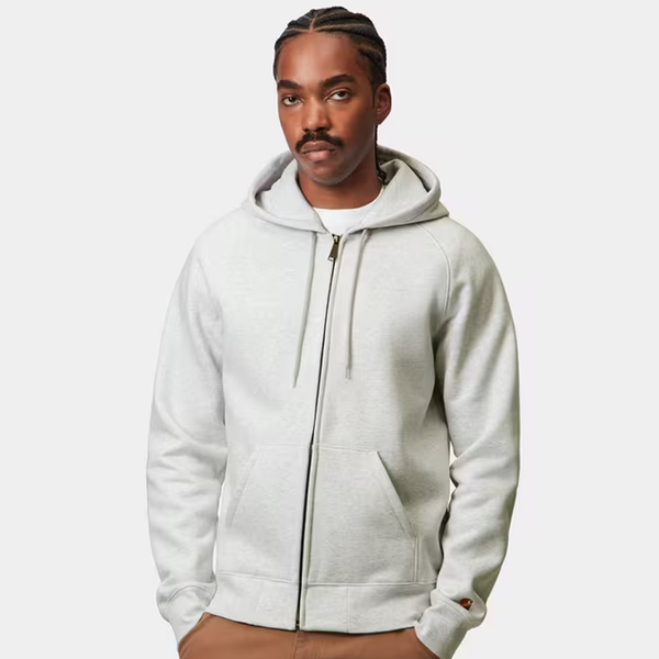 CARHARTT WIP - HOODED CHASE JACKET ASH / GOLD