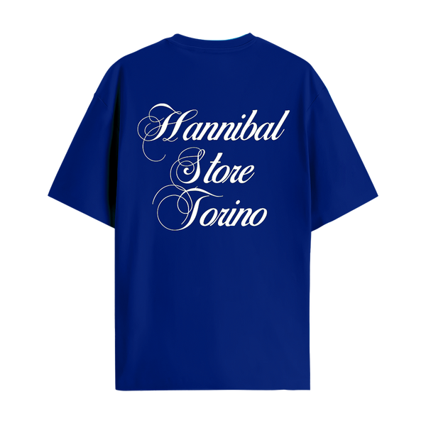 HANNIBAL STORE - SCRIPT T-SHIRT BLUE