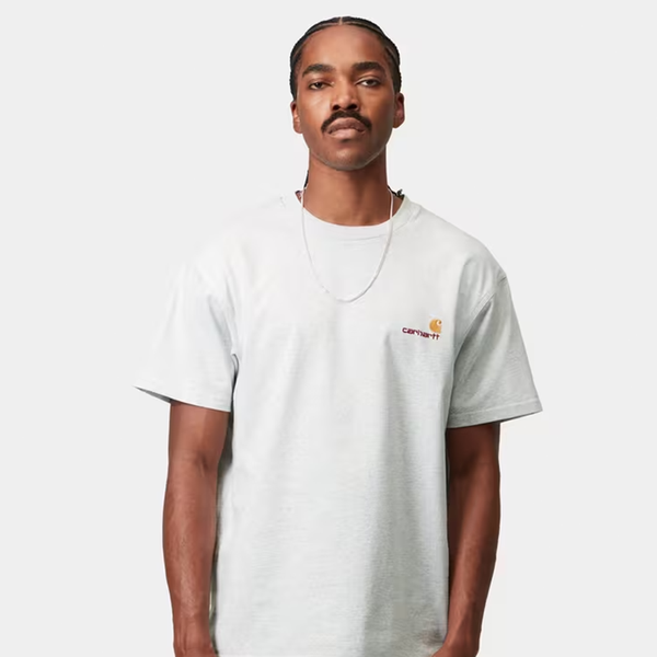 CARHARTT WIP - S/S AMERICAN SCRIPT T-SHIRT ASH HEATHER