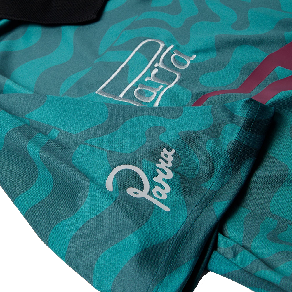 PARRA -  SPORTS FLAGE POLO SHIRT SEA GREEN