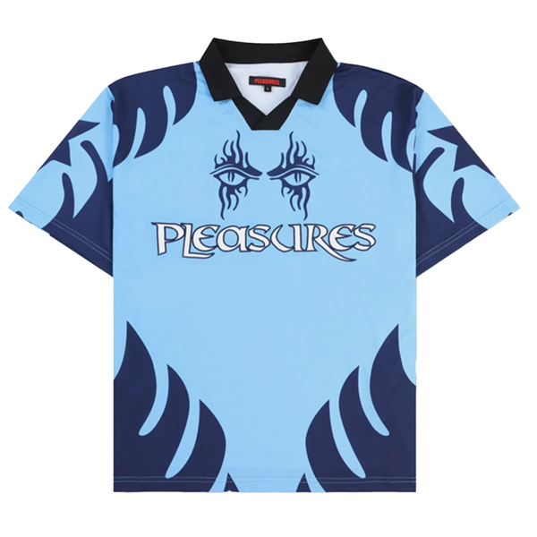 PLEASURES - AFTERLIFE SOCCER JERSEY BLUE