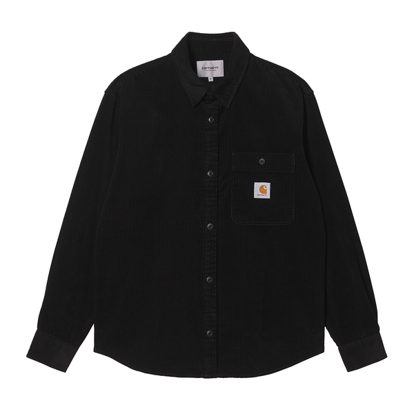 CARHARTT WIP - L/S FLINT SHIRT BLACK RINSED