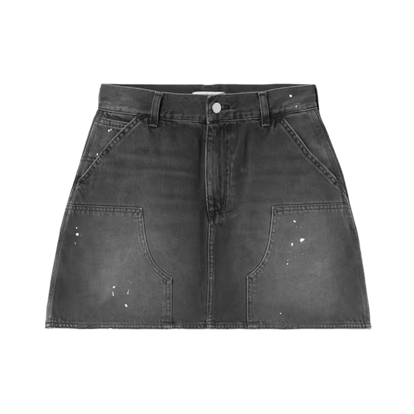 CARHARTT WIP - W' MAEVE DOUBLE KNEE SKIRT BLACK DESTROY