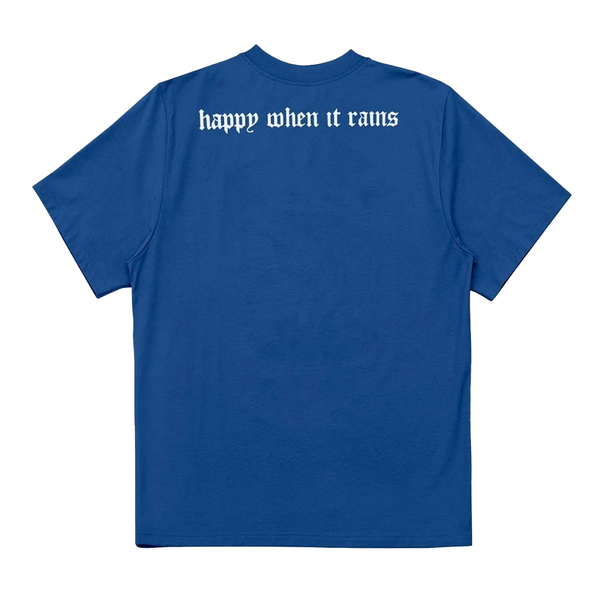 WASTED PARIS - HAPPY WHEN IT RAINS T-SHIRT BLUE