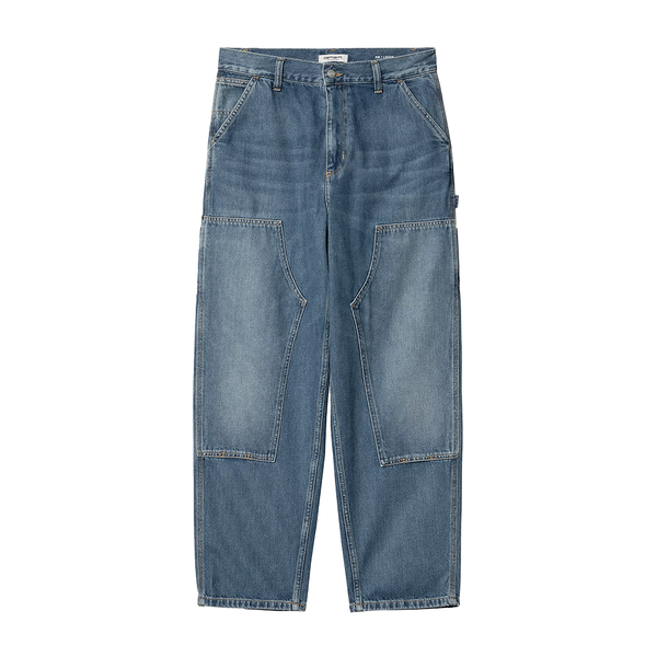 CARHARTT WIP - W' BRANDON DOUBLE KNEE BLUE DARK USED WASH