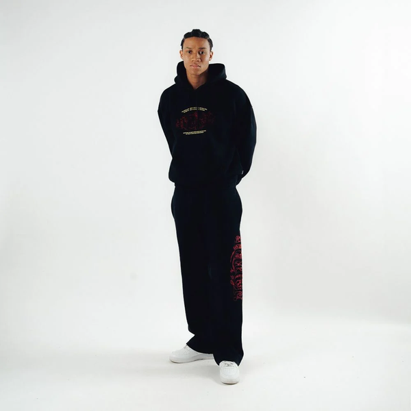 IUTER - CHAOS WIDE LEG SWEATPANTS BLACK
