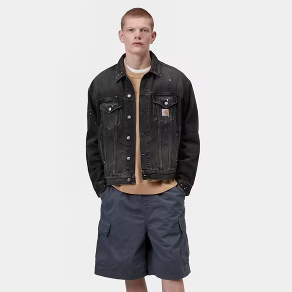 CARHARTT WIP - HELSTON JACKET DESTROY BLACK