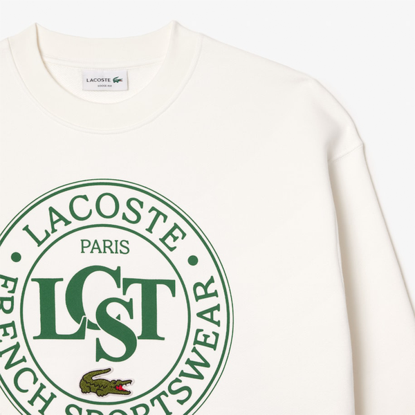 LACOSTE -  LOOSE FIT GRAPHIC CREWNECK