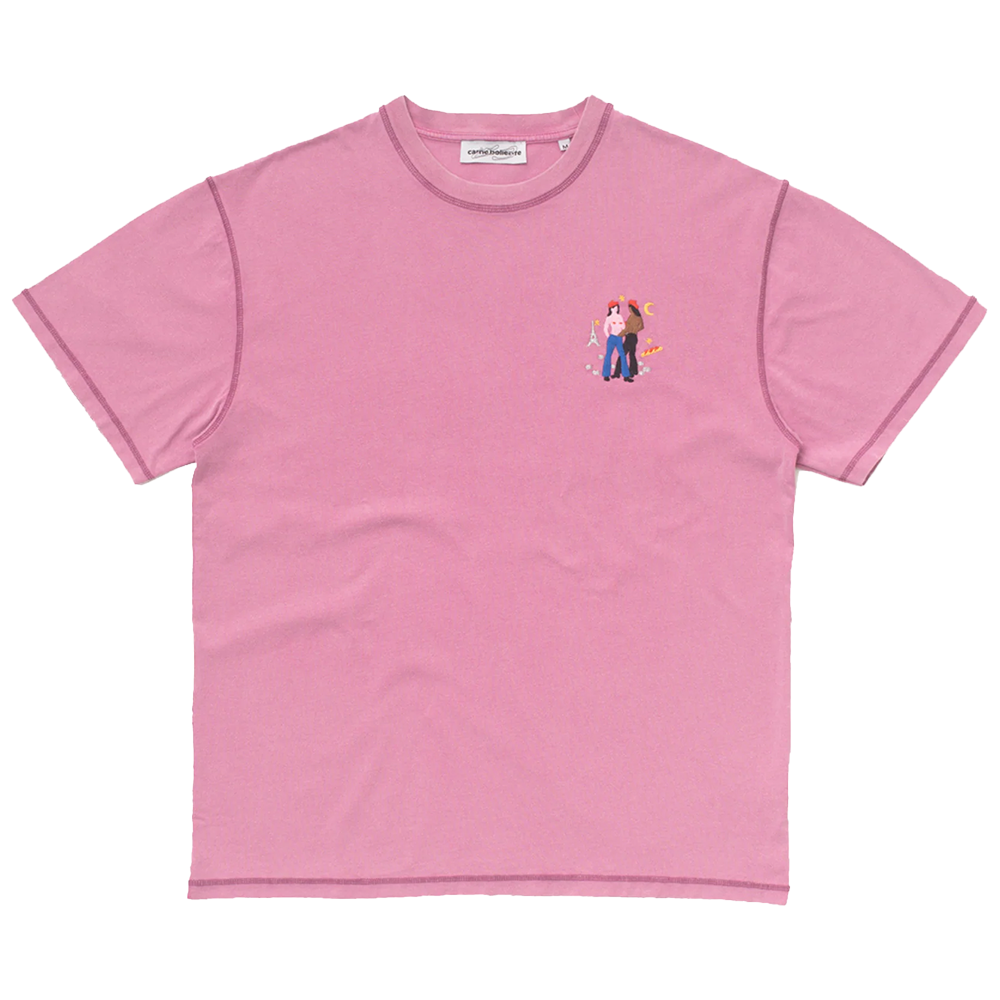 CARNE BOLLENTE - CHIC CHEEK IN PARIS T-SHIRT PINK