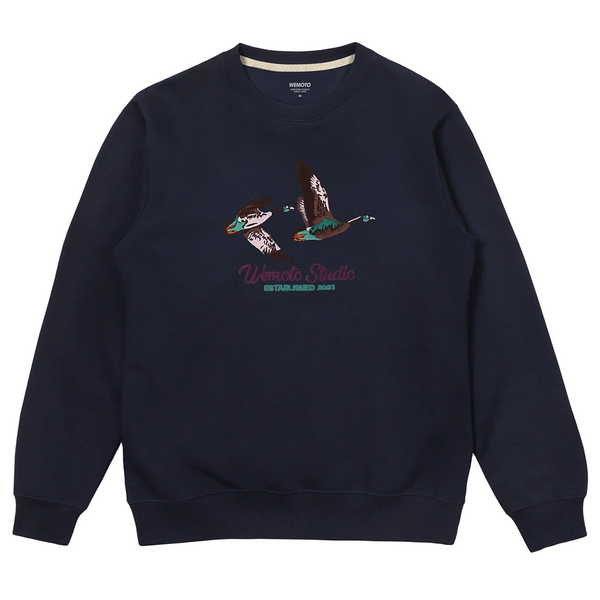 WEMOTO - EMBROIDERED CREWNECK SWEATSHIRT