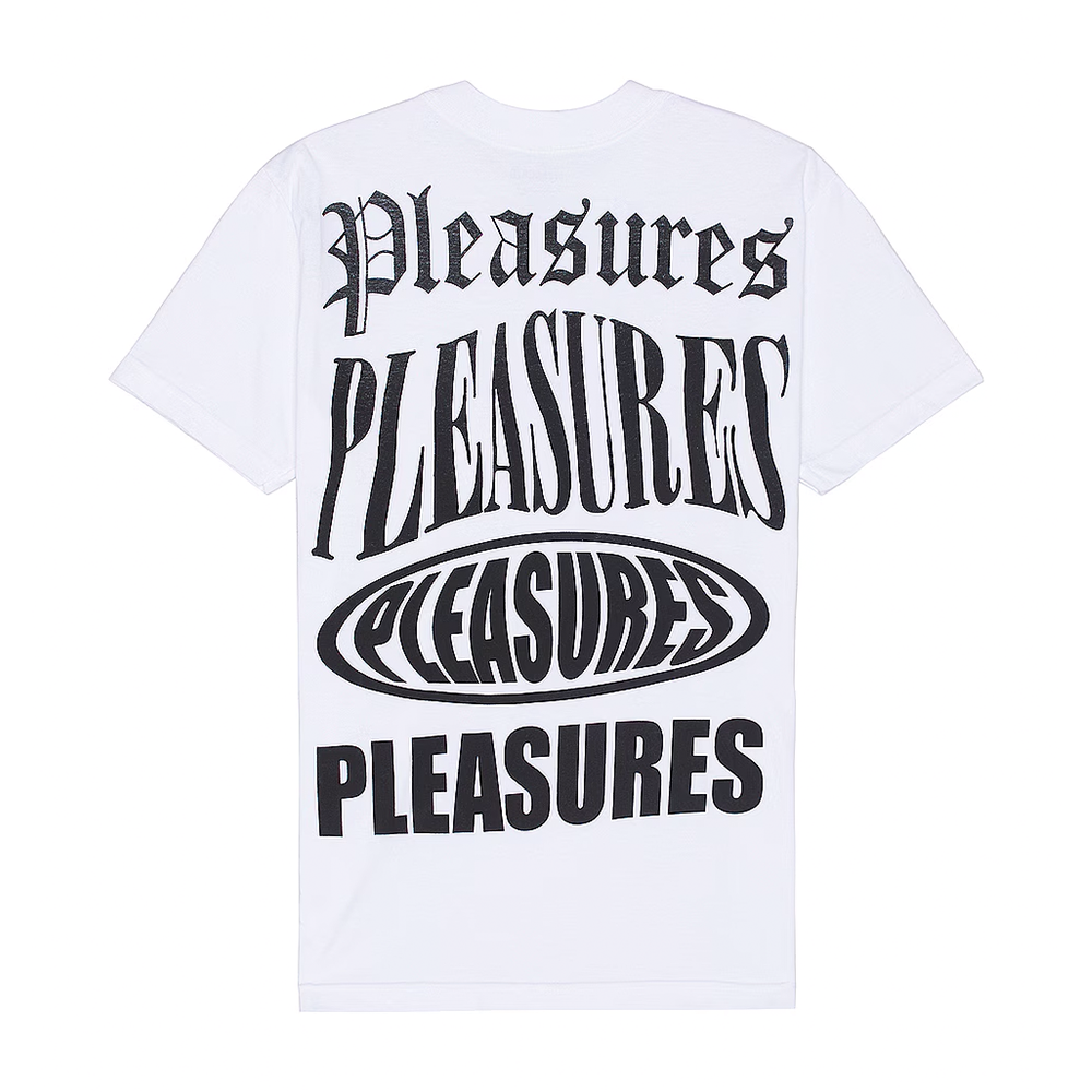 PLEASURES - STACK T-SHIRT WHITE