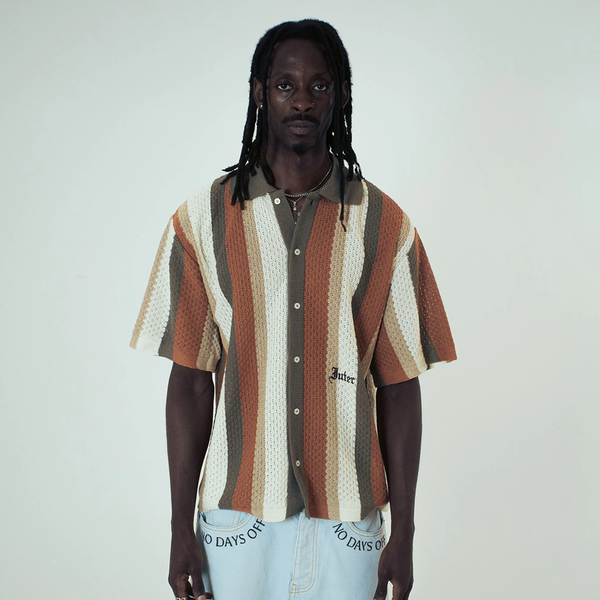 IUTER - STRIPED KNIT T-SHIRT