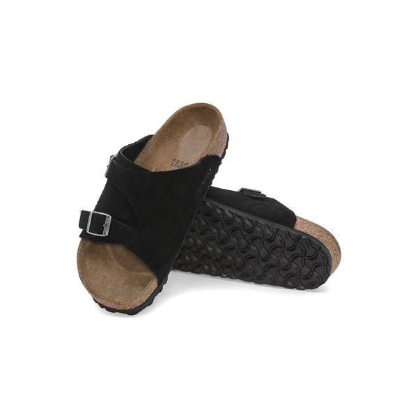 BIRKENSTOCK - ZURICH BLACK SUEDE LEATHER