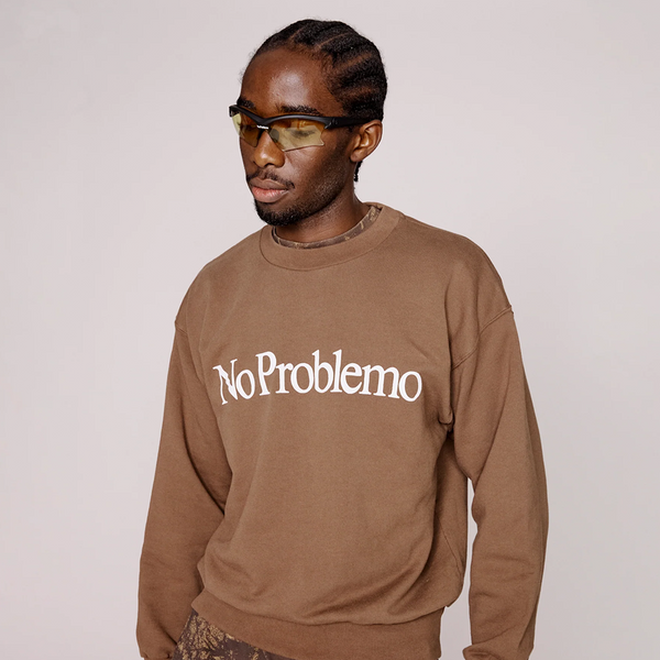 NO PROBLEMO - NO PROBLEMO SWEATSHIRT BROWN