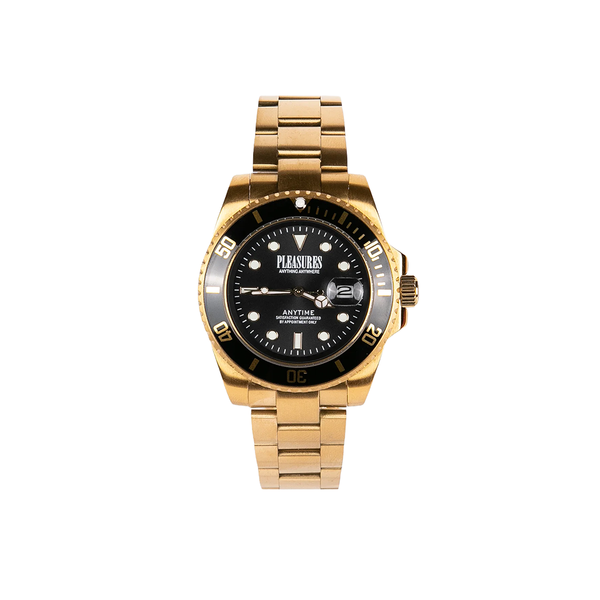 PLEASURES - ANYTIME WATCH GOLD BLACK