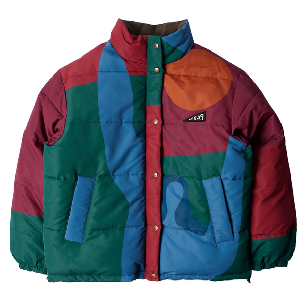 PARRA - PROTECT THE SUN REVERSIBLE PUFFER BROWN