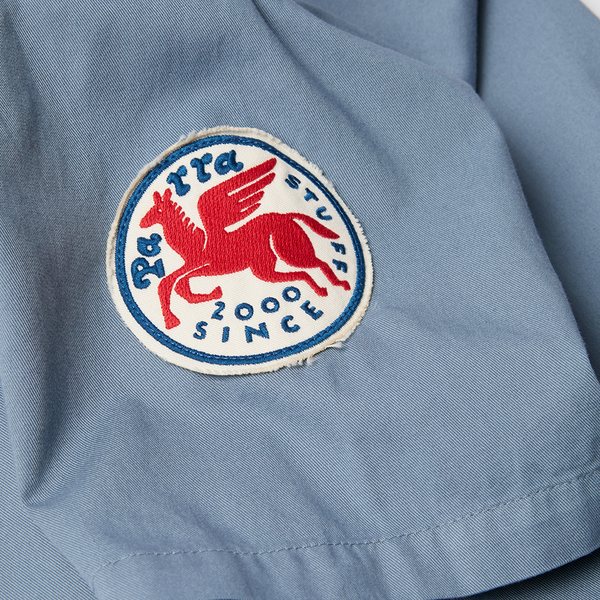 PARRA - GAS STATION SL SHIRT BLUE